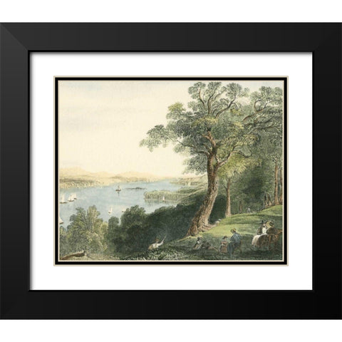 View from Hyde Park Black Modern Wood Framed Art Print with Double Matting by Vision Studio