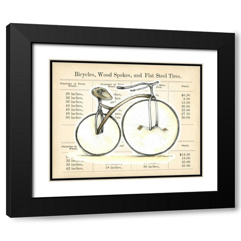 Lets Go For a Spin II Black Modern Wood Framed Art Print with Double Matting by Goldberger, Jennifer