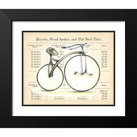 Lets Go For a Spin II Black Modern Wood Framed Art Print with Double Matting by Goldberger, Jennifer