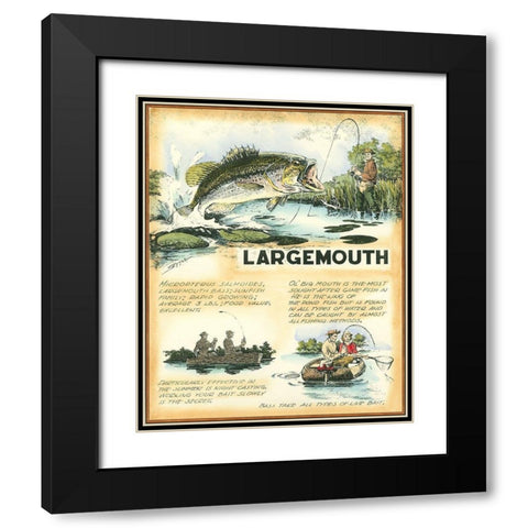 Large Mouth Black Modern Wood Framed Art Print with Double Matting by Settle, Robert