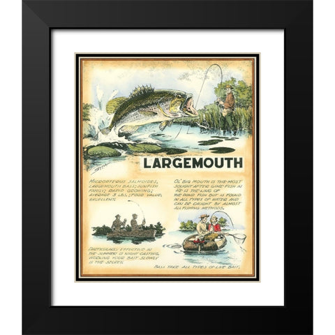Large Mouth Black Modern Wood Framed Art Print with Double Matting by Settle, Robert