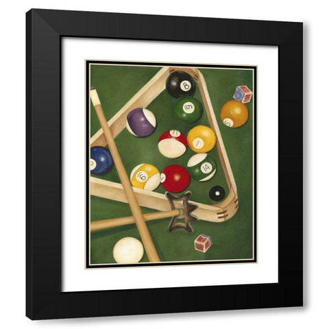 Rackem Up II Black Modern Wood Framed Art Print with Double Matting by Goldberger, Jennifer