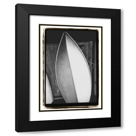 Upside, Downside Black Modern Wood Framed Art Print with Double Matting by DeNardo, Laura