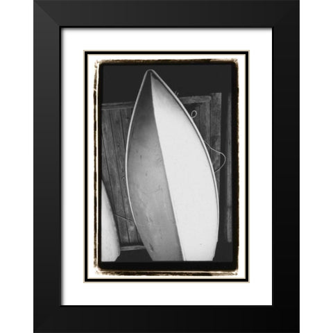 Upside, Downside Black Modern Wood Framed Art Print with Double Matting by DeNardo, Laura