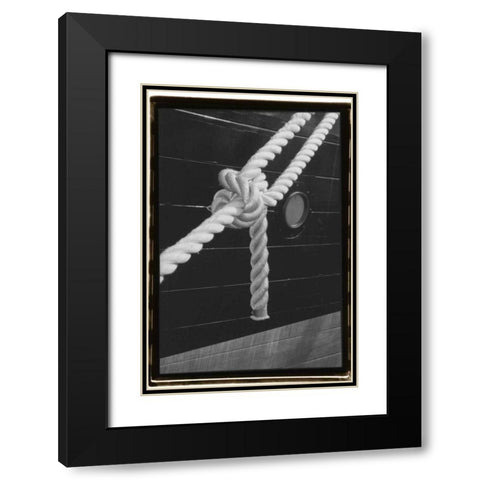Secure Harbor Black Modern Wood Framed Art Print with Double Matting by DeNardo, Laura