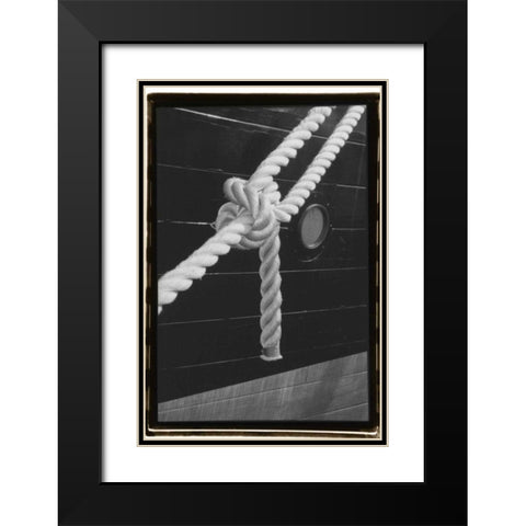Secure Harbor Black Modern Wood Framed Art Print with Double Matting by DeNardo, Laura