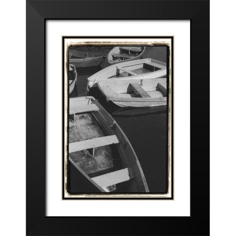 5 at Rest Black Modern Wood Framed Art Print with Double Matting by DeNardo, Laura