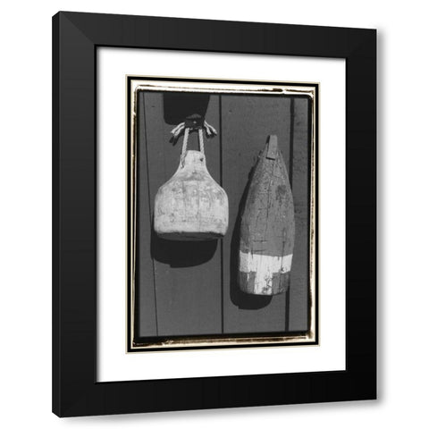 Marks the Spot Black Modern Wood Framed Art Print with Double Matting by DeNardo, Laura