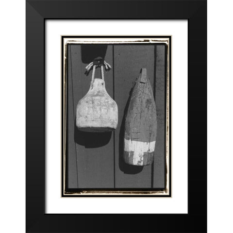 Marks the Spot Black Modern Wood Framed Art Print with Double Matting by DeNardo, Laura