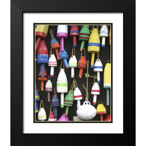 Northeast Harbor I Black Modern Wood Framed Art Print with Double Matting by Fagalde, Jarman