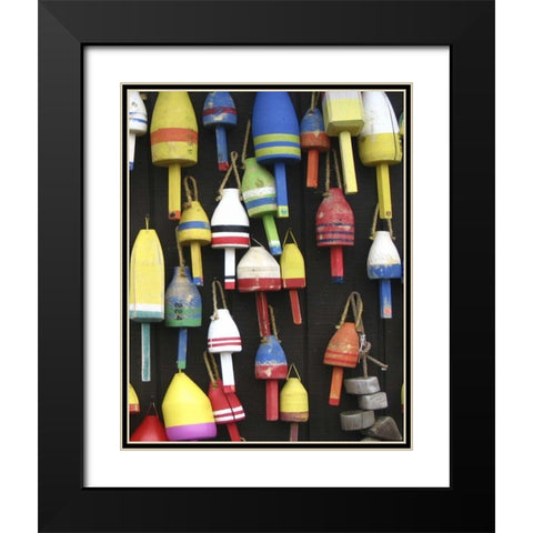 Northeast Harbor II Black Modern Wood Framed Art Print with Double Matting by Fagalde, Jarman