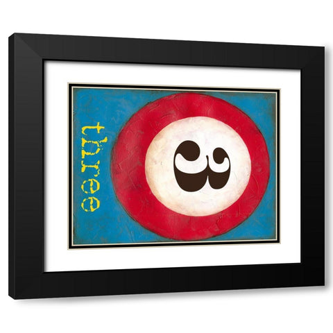 Graphic Pool III Black Modern Wood Framed Art Print with Double Matting by Goldberger, Jennifer