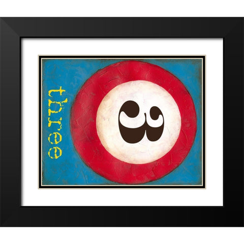 Graphic Pool III Black Modern Wood Framed Art Print with Double Matting by Goldberger, Jennifer