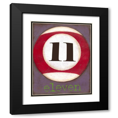 Graphic Pool XI Black Modern Wood Framed Art Print with Double Matting by Goldberger, Jennifer