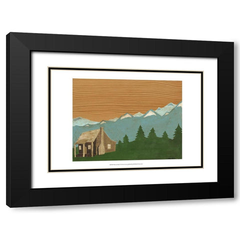 Montana Sky 1 Black Modern Wood Framed Art Print with Double Matting by Lam, Vanna