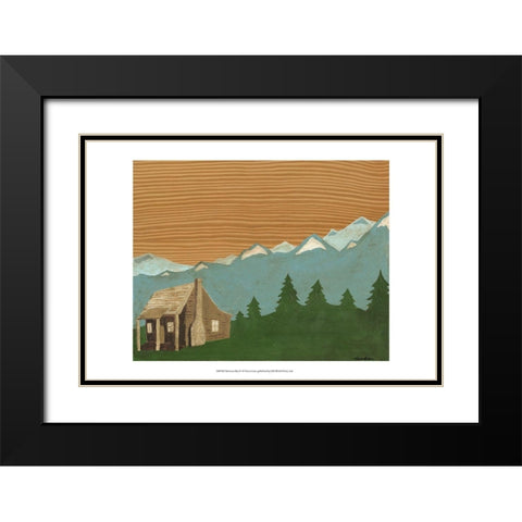 Montana Sky 1 Black Modern Wood Framed Art Print with Double Matting by Lam, Vanna