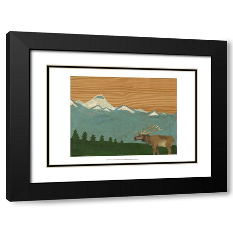 Montana Sky 2 Black Modern Wood Framed Art Print with Double Matting by Lam, Vanna