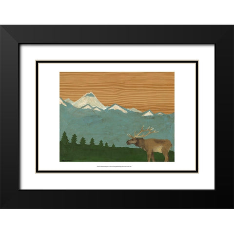 Montana Sky 2 Black Modern Wood Framed Art Print with Double Matting by Lam, Vanna