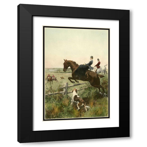 Small In for a Brush Black Modern Wood Framed Art Print with Double Matting by Blinks, Thomas