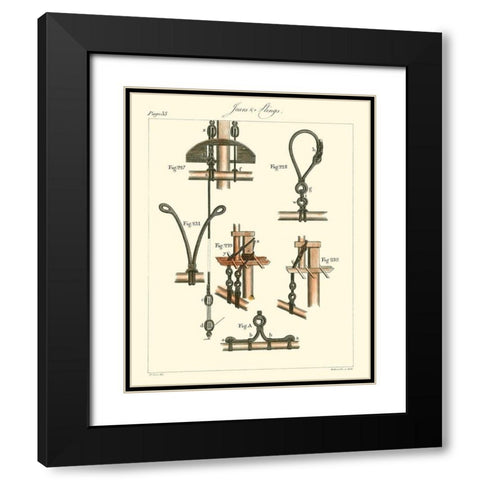 Nautical Details VI Black Modern Wood Framed Art Print with Double Matting by Unknown