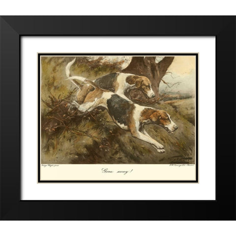 Gone Away Black Modern Wood Framed Art Print with Double Matting by Wright, George