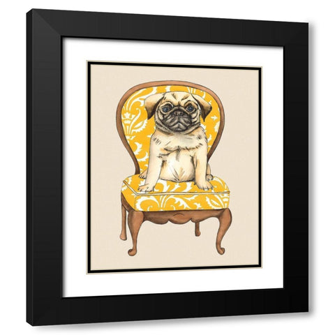 Pampered Pet I Black Modern Wood Framed Art Print with Double Matting by Zarris, Chariklia