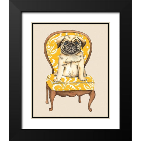 Pampered Pet I Black Modern Wood Framed Art Print with Double Matting by Zarris, Chariklia