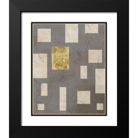 Metro Edge I Black Modern Wood Framed Art Print with Double Matting by Lam, Vanna