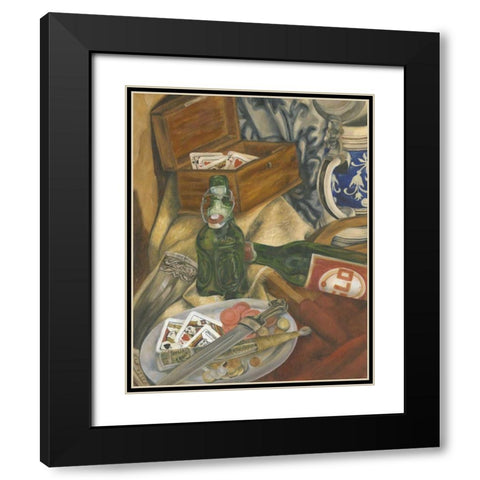 Beer Indulgences I Black Modern Wood Framed Art Print with Double Matting by Goldberger, Jennifer