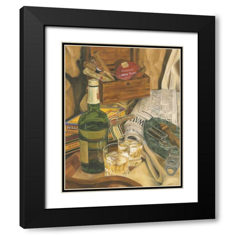 Jennifers Scotch Indulgences II Black Modern Wood Framed Art Print with Double Matting by Goldberger, Jennifer