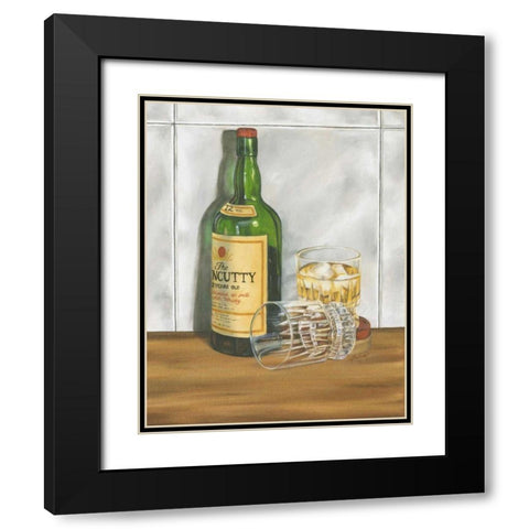 Scotch Series I Black Modern Wood Framed Art Print with Double Matting by Goldberger, Jennifer