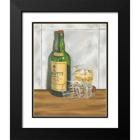 Scotch Series I Black Modern Wood Framed Art Print with Double Matting by Goldberger, Jennifer