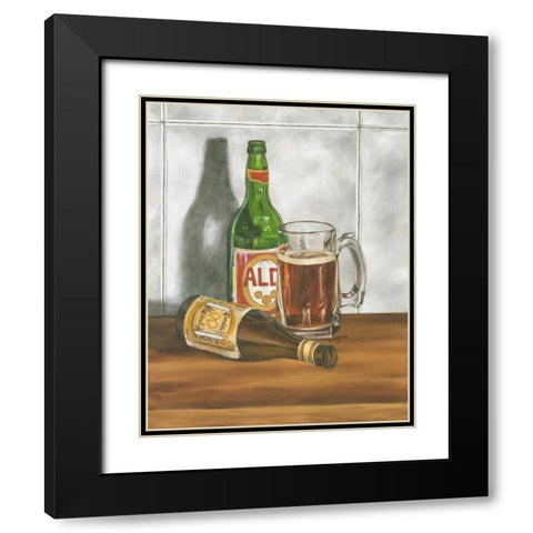 Beer Series I Black Modern Wood Framed Art Print with Double Matting by Goldberger, Jennifer