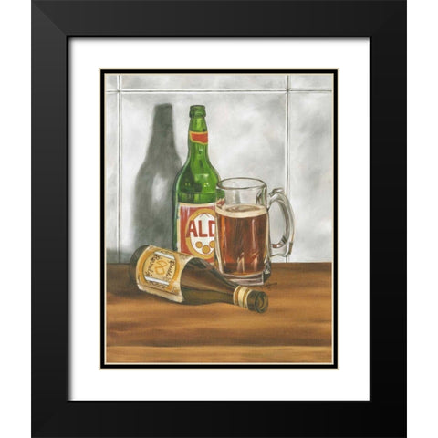 Beer Series I Black Modern Wood Framed Art Print with Double Matting by Goldberger, Jennifer