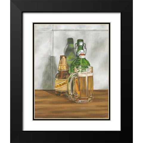 Beer Series II Black Modern Wood Framed Art Print with Double Matting by Goldberger, Jennifer