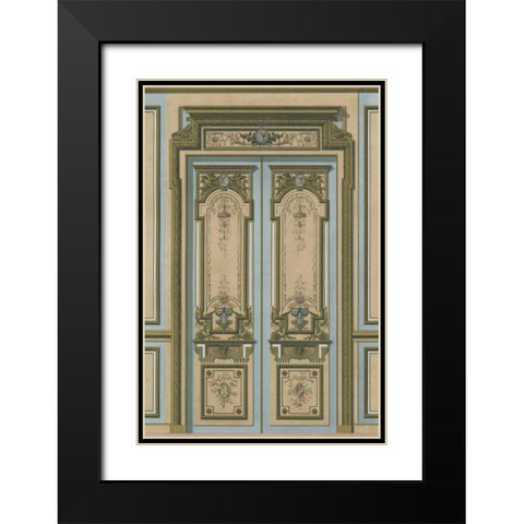 Palace Doors I Black Modern Wood Framed Art Print with Double Matting by Unknown
