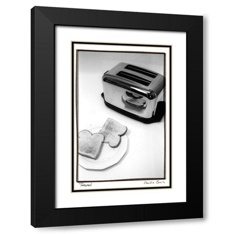 Toasted Black Modern Wood Framed Art Print with Double Matting by Zarris, Chariklia