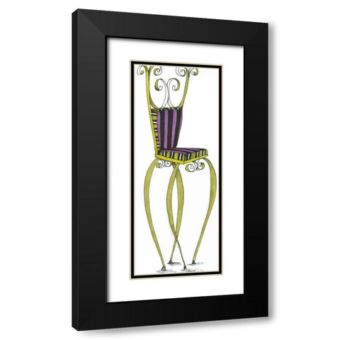 Mandy Black Modern Wood Framed Art Print with Double Matting by Goldberger, Jennifer