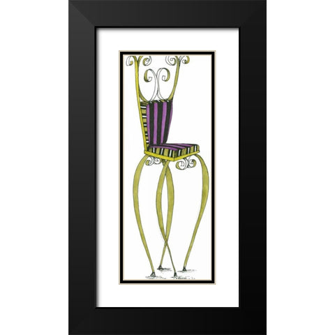 Mandy Black Modern Wood Framed Art Print with Double Matting by Goldberger, Jennifer