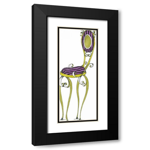 Wendy Black Modern Wood Framed Art Print with Double Matting by Goldberger, Jennifer