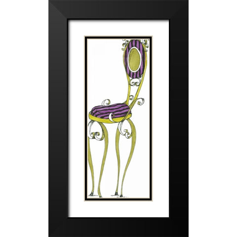 Wendy Black Modern Wood Framed Art Print with Double Matting by Goldberger, Jennifer