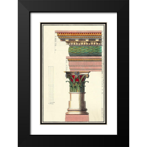 Small Column II Black Modern Wood Framed Art Print with Double Matting by Vision Studio