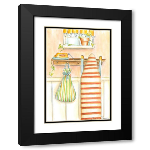 Laundry Day II (PT) Black Modern Wood Framed Art Print with Double Matting by Zarris, Chariklia