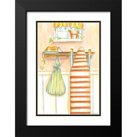 Laundry Day II (PT) Black Modern Wood Framed Art Print with Double Matting by Zarris, Chariklia