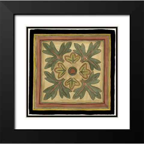 Arts and Crafts Leaves IV Black Modern Wood Framed Art Print with Double Matting by Goldberger, Jennifer