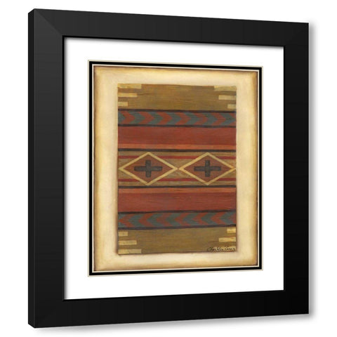 Rio Grande Weaving I Black Modern Wood Framed Art Print with Double Matting by Zarris, Chariklia