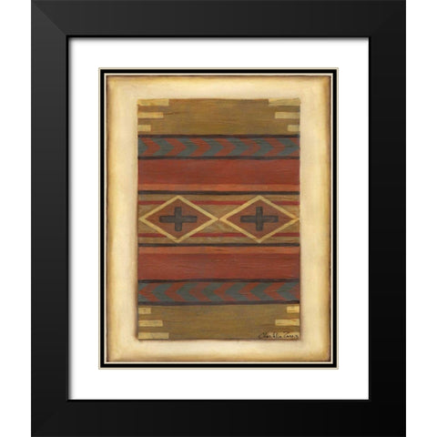 Rio Grande Weaving I Black Modern Wood Framed Art Print with Double Matting by Zarris, Chariklia