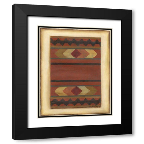 Rio Grande Weaving II Black Modern Wood Framed Art Print with Double Matting by Zarris, Chariklia