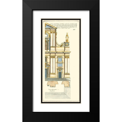 Classical Facade I Black Modern Wood Framed Art Print with Double Matting by Unknown