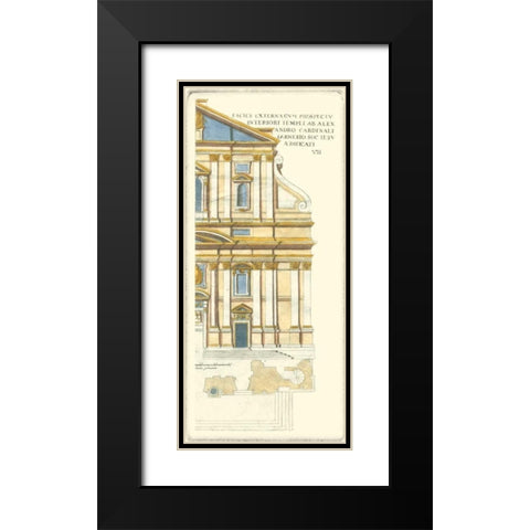 Classical Facade III Black Modern Wood Framed Art Print with Double Matting by Unknown